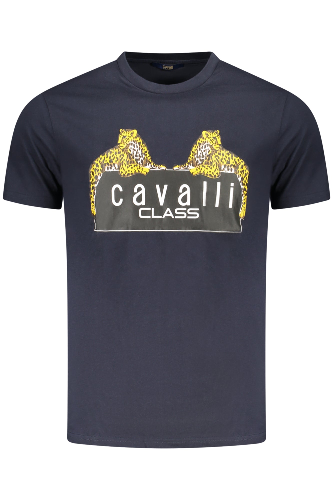 CAVALLI CLASS SHORT SLEEVE T-SHIRT MEN BLUE