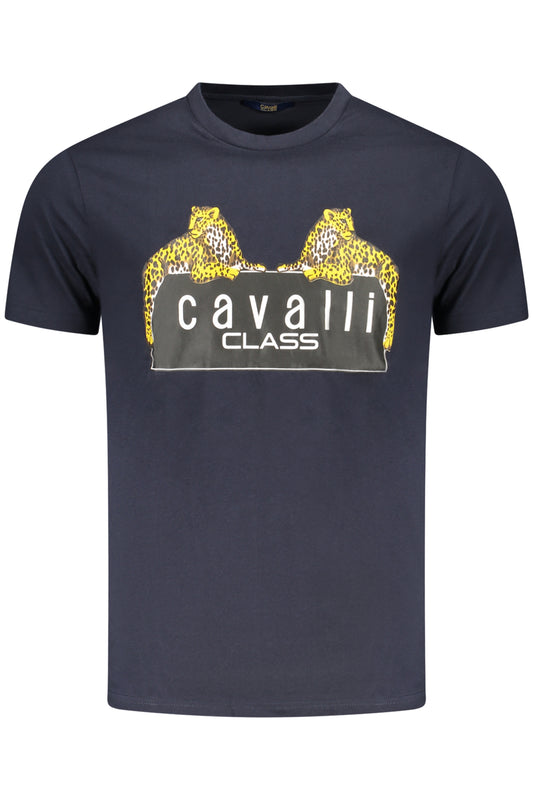CAVALLI CLASS SHORT SLEEVE T-SHIRT MEN BLUE